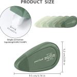5pcs White Correction Out Tape, 32.81 Feet Cute Correction Tape for Instant Corrections, Easy to Use Applicator for Office and School Supplies (Green)