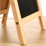 Small Wooden Tabletop Chalkboard Easel Signs with Stand, Folding A Frame Double-Sided Chalkboard Easel Sidewalk Board, Mini Food Signs Menu Board Message Display Board, Black(7.5" x 11.8")