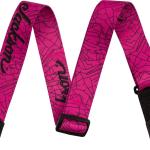 Jackson White Logo Strap, Guitar Accessories, Black, 2in