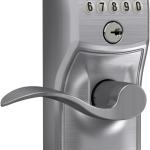 SCHLAGE FE595 CAM 626 ACC Camelot Keyp Entry with Flex-Lock and Accent Levers, Brushed Chrome