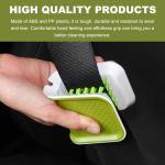 Car Seat Belt Cleaning Brush, U-Shaped Auto Interior Washing Brush with Double-Sided Bristles, Closeable Safety Belt Bristle Scrubber Cutlery Cleaner Brush for Car Home (1 PCS)