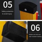 Expandable Retractable Mobile Safety Barrier - 1.2m x 1.5m Foldable Crowd Control Solution for Event Safety and Pedestrian Traffic Management