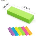 Eastern Wolf 30 Ps 0.5x1.8 Sticky Notes Flags Tabs Page Markers 6 Bright Color Sticky Index Tabs Page Flags 80 Sheet/P