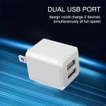 USB Wall Charger, Dual Port Cube Power apter Charger Plug Block Charging Box, Dual Port Wall Fast Charging apter, Compatible for i Phone 14 13 12 11 (USB-1)