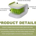 Car Seat Belt Cleaning Brush, U-Shaped Auto Interior Washing Brush with Double-Sided Bristles, Closeable Safety Belt Bristle Scrubber Cutlery Cleaner Brush for Car Home (1 PCS)