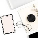 Modern Animal Print Sticky Notes 4" x 6" Self Stick Note Ps hesive Cute Memo Back to School Gift Office Supplies for Reminders Home 5 Pack