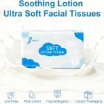 Lotion Facial Tissues - 1200 Sheets 3-Ply Ultra Soft Portable Travel Tissues for Sensitive Skin, Soothing and Gentle Tissues Bulk for Nose