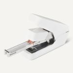 Basics Office Heavy Duty Stapler, Flat Clinch Effortless, 40 Sheet Capacity, 1000 Staples, No Jam, for Classroom, Office or Desk Use, White, 4.76 x 1.42 x 3.39 inches (LxWxH)