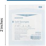 McKesson Performance Plus Gauze Split Iv Sponge 6Ply Sterile 2"X2" - Box of 35 - Model 22352000