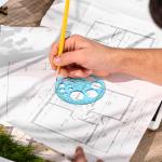 Circle Template for Drawing, Plastic Circle Stencil Geometric Circle Ruler for Drafting, Large and Small Circle Drawing Tool for School Office Supplies