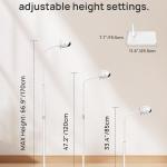 Dr.Care Baby Monitor Floor Stand, Universal justable Gooseneck Holder with Stable Base, No-Drill Installation, Compatible with All Dr.Care Cameras
