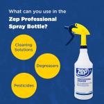 ZEP Professional Sprayer Bottle - 32 oz (Pack of 3) - HDPRO1 - Versatile justable Nozzle Spray Bottles with a Fine Mist or Powerful Spray, Refillable for Diluted Concentrate