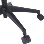 Basics Mid-Back Mesh Office Drafting Chair Stool with justable Footrest, Flip-Up Arms, Black