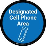 No Pedestrian Traffic Bilingual (Spanish) Circular - Floor Sign 32" x 32" - Permanent