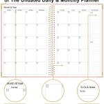 Undated Daily Monthly Planner for 2026 or Anytime - A5 To Do List with Hourly Schedule, Hardcover Spiral Bound Daily Planner to Increase Focus, Stylish School/Office Supplies, 5.8" x 8.5", Pink