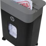 HP - Crosscut Paper Shredder, 8-Sheet Manual Feed, Shreds Credit Cards & Staples, Heavy Duty Paper Shredder for Home Use with 3.4 Gallon Basket