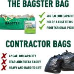 BAGSTER 3CUYD Dumpster in a Bag holds up to 3,300 lb, Green
