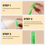 5Pcs White Out Liquid Information Protection Correction Fluid for Thermal Paper dress Concealing Office Documents Privacy Cover Up Fast Dry Paper Correction Supplies