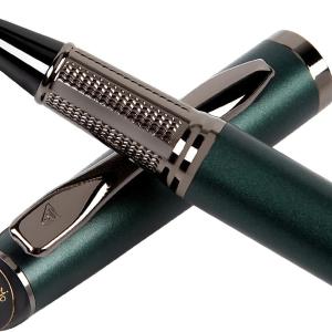 Liquid Ink Rollerball Pen,Essential Business Nice Pens,Metal pen Smooth writing stylish design effortless writing,Luxury pens with gift case for Men & Women with 2 Refills