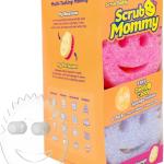 Scrub Ddy 6 Scrub Mommy Kitchen Sponges & 1 Ddy Cdy Sponge Holder - Scratch-Free for Dishes & Multipurpose Cleaning - BPA Free & Me with Polymer Foam - Stain & Odor Resistant