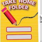 Take Home Pocket Folders - 12 Pieces - Educational and Learning Activities for Kids
