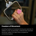 Workout Grips,Rubber Fingerless Gym Gloves, Pull Up Grips for Men Women Crosstraining Palm Grips Hand Protection，Suitable for Gym & Home Workouts, Improves Grip Strength