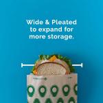 Lunchskins Compostable Sandwich Bags – 50 Count | Avoco Design | Eco-Friendly Food Storage Bags Me from Unbleached Kraft Paper with Recyclable Resealable Stickers