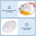 JOLLY CHEF 160 Count Paper Bowls 20 oz Soak Proof and Cut Proof Microwave Safe Heavy Duty Leaf Printed Disposable Bowls for Dinner or Thanksgiving