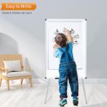 VIZ-PRO Magnetic Portable Easel Dry Erase Board, Flipchart Easel Stand Tripod Whiteboard, 24"W x 36"L