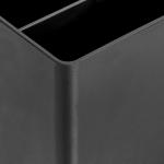 Basics Plastic Desk Organizer - Pen Cup, 3.9" x 3.4" x 3.4", Black