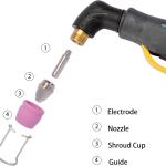 SG-55 AG-60 WSD-60 Plasma Cutter Cutting Torch Tip Nozzles Consumables Kit, .045'' 50PCS (AG60)