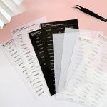 Black White Clear A6 Binder Dividers With Tabs - Plastic PVC Vertical Tabs for Planner Inserts, Refill Paper, Separator Pages - Index Dividers for Loose-Leaf Notebook, School Supplies