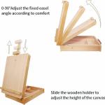 Louise Maelys Tabletop Art Easel for Painting - Canvases Table Easel Stand for Painters Painting by Numbers, Students Beginners Artist ults
