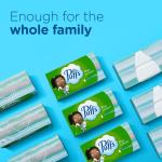 Puffs Plus Lotion Facial Tissues, 4 Family Boxes, 124 tissues per box