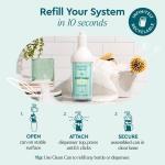 Puracy Dish Soap Clean Can Bundle - Starter Set and 3 Pack Refill, Non-Toxic Dish Soap Plant-Powered Dishwashing Soap, Natural Dish Soap Liquid - Green Tea & Lime and Organic Lemongrass