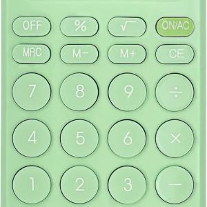 Cute Calculator, Basic Four Function Calculator for Teachers Students Basics Office, Small Handheld Calculators, 8 Digit with LCD Display, Sensitive Button, 5.5×3.2 inches Light Green