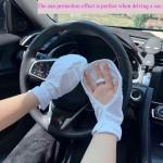 2 Pairs Hand Sun Protection Gloves Screen Drape Sunshe Cover UV Protector Breathable Cooling Fingerless for Women Men Driving Fishing Riding Hiking Canoeing Rowing Outdoor