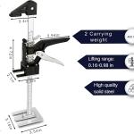 Labor Saving Arm Jack 2 Pack,15.5 Inch Multifunctional Furniture Lifter Jacks for Installing Cabinets and Wall Tile Height juster Handheld Tool