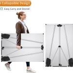 VIZ-PRO Magnetic Portable Easel Dry Erase Board, Flipchart Easel Stand Tripod Whiteboard, 24"W x 36"L