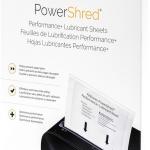 Fellowes Powershred Performance Paper Shredder Lubricant Sheets with Paper Shredder Oil Lubricant for Cross-Cut and Micro-Cut Paper Shredders, 6 x 8.50 x 0.031 Inch, 10-Pack