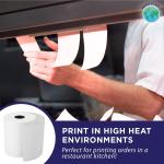 1-Ply White Bond Paper for Clover Kitchen Printer by Paper Planet | 20 Rolls: Includes 1 Ribbon | Star SP700