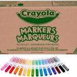 Crayola Bro Line Markers Classpack (256 Ct), Bulk Markers for Kids, Art Supplies for School, Classroom Must Haves, Preschool & Kindergarten Supplies