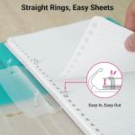 KOKUYO 5 Subject Spiral Notebook Journal, Campus 110 Sheets B5 Refillable Notebook with Dividers Tabs, 6mm Dot Lined Binder Notebook for Work School Note taking. 9" x 10.5", Yellow, Japan Import