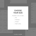 Cloth & Paper 2026 Front & Monthly Vellum Planner Dashboard Overlays | A5 Size 5.8 x 8.3 Inches | 13-Piece Set for 6-Ring A5 Planners, Undated, Transparent Heavyweight Paper, Pre-Punched