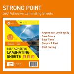 [VIOLETTO] 20 Sheets - Self hesive Laminating Sheets for Ultimate Protection. No Machines Needed, 4 Mil Thickness, 8.5 x 11 Inches. Effortless, Durable & Perfect for Documents & Photos.