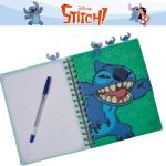 Innovative Designs Stitch Tab Journal Notebook, Spiral Bound, 96 Lined Pages, 8 x 7 inches, Blue