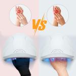 Syhood 3 Pair UV Gloves for Nail Lamp Upf50+ UV Fingerless Protection Glove for Manicures Art Protect Hands from Nail Lamp