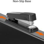 Basics Full-strip Metal Office Desktop Stapler, 20 Sheet Capacity, 3 Pack, Black