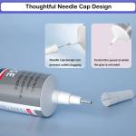 B7000 hesive Rhinestones Glue for Crafts, 2PCS 110ml / 3.7 fl oz with 5 Dotting Pen Tool, Wax Pencil and Tweezer, Jewelry Glue for DIY Craft, Makeup, Shoes, Jewelry Making, Nail Art