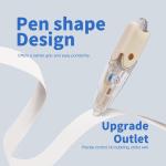 Refillable Retractable Correction Tape, 2PCS Extra Refills, Easy to Use Mini Aesthetic Pen Shaped Applicator for School Office Supplies (With 4 fillers)